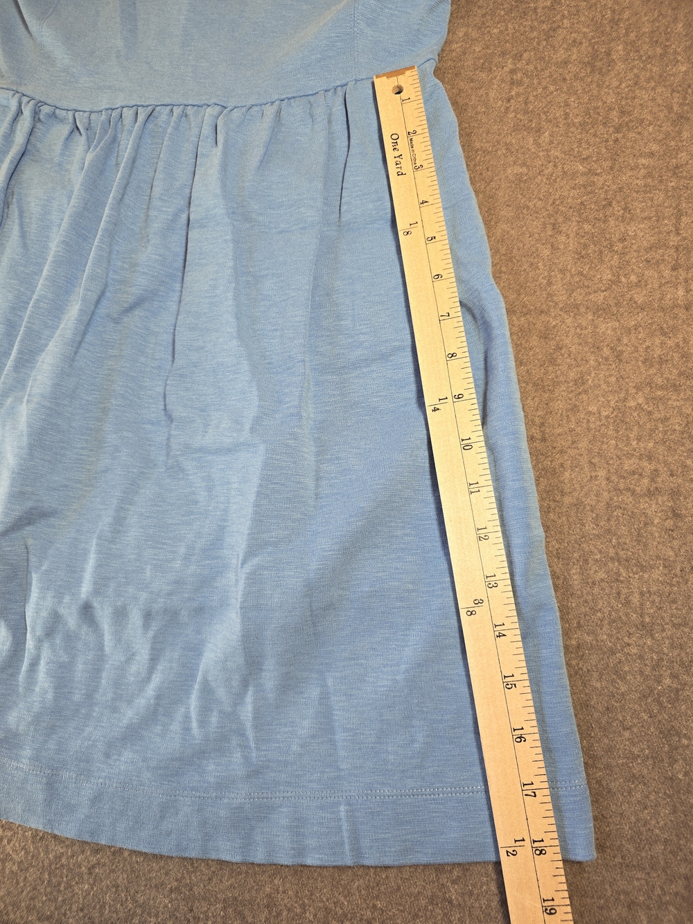 J.CREW Light Blue Sleeveless Gathered Waist Dress Pockets Women's Small - Picture 9 of 14
